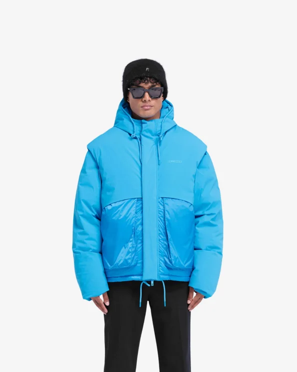 Layered Hooded Puffer