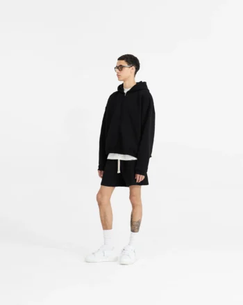 Initial Boxy Zip Through Hoodie