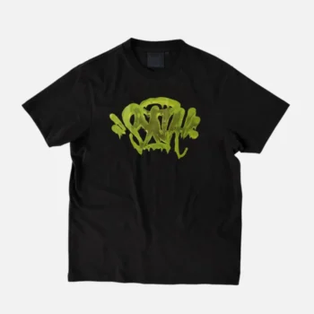 Syna World Logo Slime T-Shirt - Black / Green