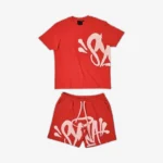 Syna World T-Shirt & Shorts Logo Set - Red