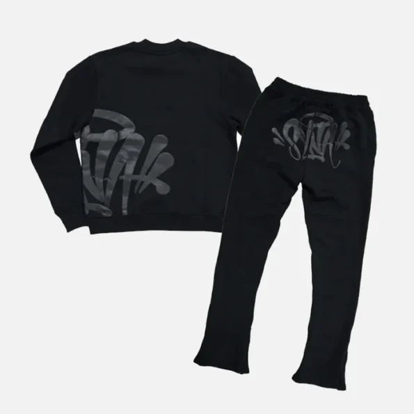 Syna World OG Crew Logo Tracksuit - Blackout