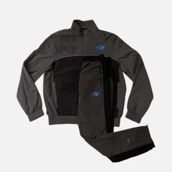 Syna World Logo Shell Tracksuit - Black / Grey / Blue