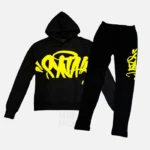 Syna World Logo Team Tracksuit - Black / Safety Yellow