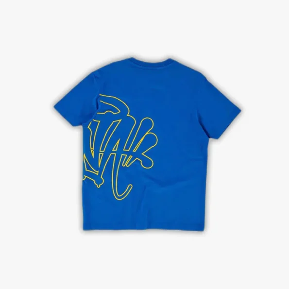 Syna World T-Shirt & Shorts Logo Set - Blue / Yellow