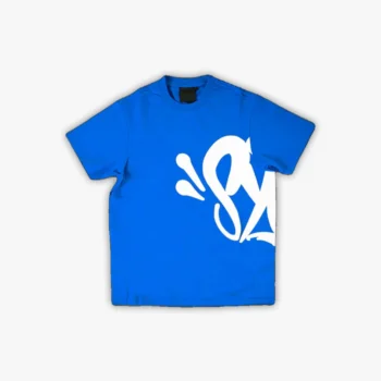 Syna World Team T-Shirt & Shorts Logo Set - Blue / White