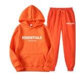 Essentials Hoodie Fear of God Orange TrackSuit