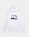 Corteiz 4Starz Alcatraz Hoodie White