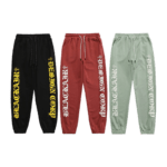 Arrival Autumn Spring Letter Foaming Sweatpants