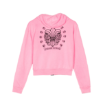 Chrome-Hearts-Girls-Zip-Up-Pink-Hoodie