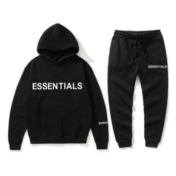 Fear Of God Essential Oversized Black Tracksuit