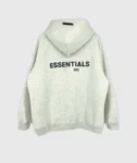 Essentials Fleeces Thick Light Gray Hoodie