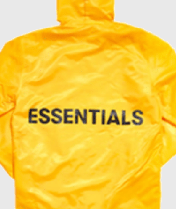 Essentials Graphic Hooded Coach Jacket Yellow