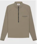 Essentials Summer Half Zip Track Jacket Harvest