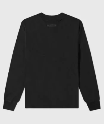 Fear of God Essentials Long Sleeve Polo Sweatshirt Black