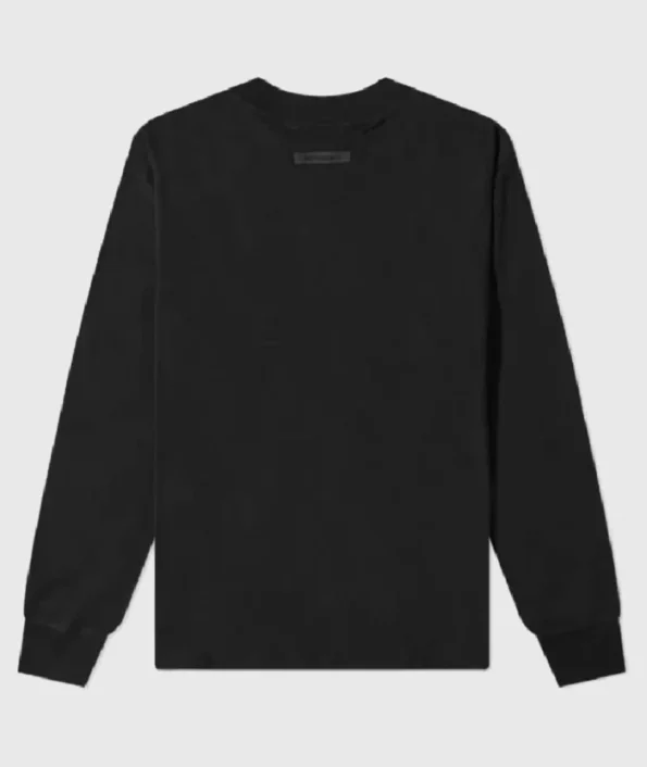 Fear of God Essentials Long Sleeve Polo Sweatshirt Black