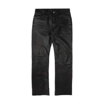 CH Leather Fleur Knee Pants