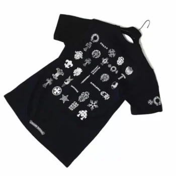 CHROME HEARTS MULTI LOGO T-SHIRT BLACK