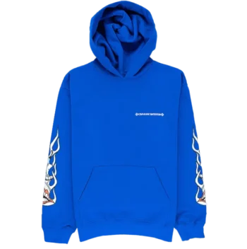 CHROME HEARTS X MATTY BOY SPACE BLUE HOODIE