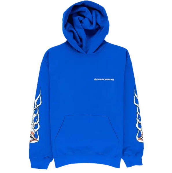 CHROME HEARTS X MATTY BOY SPACE BLUE HOODIE